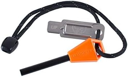 Lifesystems Ferro Rod Fire Starter, Easy Grip, Survival Fire Steel Ferrocerium Stick with Striker – Camping Emergency Lighter Flint and Steel