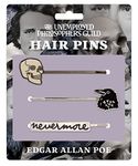 Edgar Allan Poe 3 Hair Pins Set - Skull, Raven, and Nevermore