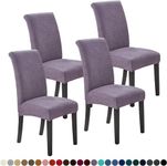 NeoGenius Premium Elegant Dining Room Chair Covers, Slipcovers Set of 4, Spandex Super Fit Stretch Removable Washable Chair Covers, Protector -for Dining Room (1Dining Room Chair Covers_Lavender)