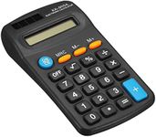 PATIKIL Basic 8 Digit LCD Display Desktop Calculator, 4 Function, Battery Powered, Black