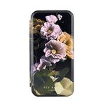 Ted Baker Paper Flowers Mirror Folio Case Compatible with iPhone 15 Pro Max - Black Gold