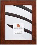 Craig Frames FM26DKW 12 x 18-Inch Picture Frame, Smooth Wrap Finish, 1.26-Inch Wide, Dark Brown