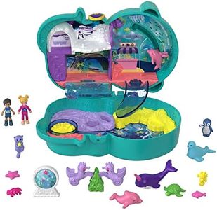 Polly Pocket Mattel - Big Pocket World Otter Underwater Aquarium Compact