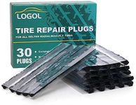 LOGOL Tire Plugs Heavy Duty (4", 30pcs).Tire Repair Strings for Puncture Repair are Suitable for Tubeless Tires Car, Light Truck, Motorcycle, ATV, UTV. etc.…