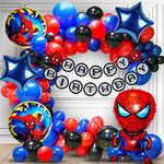 Party Propz Colorful Birthday Decoration Items For Boy - Pack Of 53, Birthday Decoration Kit For Boys|Balloons For Birthday|Kids Birthday Decoration Items|Red And Blue Balloons For Birthday - Foil