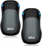 Hand Warmers Rechargeable 2 Pack, MKG Electric Hand Warmer, 20 Hrs Long Lasting Reusable USB 2 in 1 Handwarmers with 3 Quick Heating Levels for Camping, Hunting, Golf, Women Men Winter Gift (Gray)