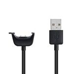 kwmobile USB Cable Charger Compatible with Samsung Galaxy Fit 2 Cable - Charging Cord for Smart Watch - Black