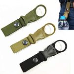 3Pack Hanging Bottle Buckle Clip Carabiner,Portable Mineral Water Bottle Ring Holder Keychain Belt Webbing Strap for Outdoor Camping Hiking Traveling