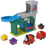 Thomas & Friends Toddler Toy My First Knapford Station Train Playset with Stack & Wobble Cargo for Kids Ages 18+ Months