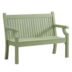 Winawood Maison and Garden Sandwick Polymer Wood Effect Zero Maintenance Recyclable and Fully Weatherproof 2 Seater Bench (121.6 x 60 x 93cm) – Duck Egg Green