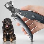 Best Dog Nail Trimmer for Anxiety Sensitive Dog, Quiet Sharpest Smoothest Dog Nail Clippers for X Large Medium Small Size Breed, Heavy Duty Metal Dog Nail Grinder for All Dogs with Thick Toenail