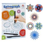 Gobesty Spirograph, Spirograph Deluxe Set with 28 Accessories, Spirograph Drawing Set, Geometric Drawing Ruler, Spirograph Art Design Set for Kids and Adults