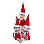 THE TWIDDLERS - 3 Christmas Elves, 48cm - Posable Plush Toy for Kids, Girls & Boys - Xmas Decorations