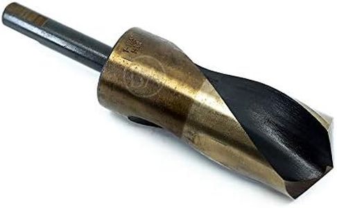 Benchmark Abrasives 1-1/2" Diameter HSS Silver & Deming Drill Bit Black & Gold Cutting Tool, 1/2" Shank, for Hard Metal, Stainless Steel, Cast Iron, Wood - (1-1/2")