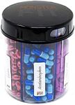 Monster Jr Supplement Pill Dispenser with Labels - Holds Small Medium Medication Vitamins and Easily Dispense from One Container Includes Compartment Labels (Monster Jr - 1 Pack)