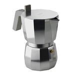 Alessi DC06/6 Espresso coffee maker, Aluminium 6 tazze, Silver