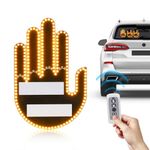 Finger Car Light - Hand Gesture Light for Car,3 Mode Love & Bird & Wave with Remote Control,Road Rage Car Led Sign,Funny Car Accessories