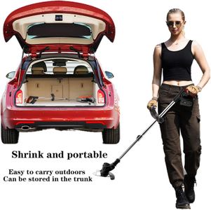 21V Cordless Grass Trimmer – Telescopic, 2 Batteries, 16 Blades, Lightweight
