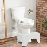 GBEX Bathroom Toilet Stool, Anti-Skid, Promotes Squatting Like The Indian Style, Angular Leg Position On Western Pot l for Doctor Recommended Healthy Squat Potty Position Fits All Standard