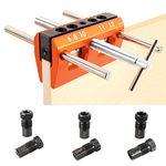 O’Skool Self Centering Dowel Jig Kit Drilling Guide Bushings Set Wood Wide Capacity Doweling Jig Puncher Locator Joints Tool