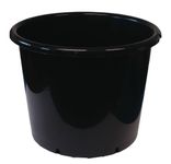 PLANT IT 01-010-075 10 Litre Round Plastic Pot - Black