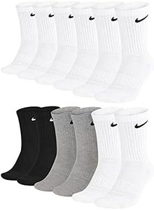 Nike Everyday Cushioned Crew Socks SX7664 Lot de 6 paires de chaussettes d'entraînement unisexes, 46-50
