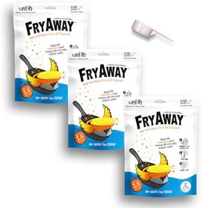 FryAway Super Fry Cooking Oil Solidifier, Super Value 3-Pack – Solidifies 4.5 Gallons of Cooking Oil - Plant-Based Cooking Oil Solidifier Powder - Easy to Use, Made in the USA