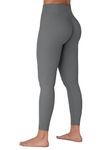 Sunzel Butterflycra Workout Leggings for Women with Hidden Scrunch, High Waist Butt Lifting Gym Yoga Pants with Tummy Control, Charcoal Gray, M