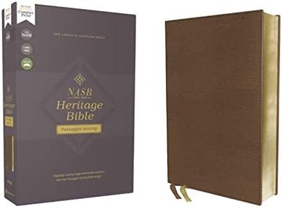 NASB Heritage Bible 1995 Text Edition [Passagio Setting, Brown]: Elegantly Uniting Single and Double Columns Into One Passaggio Setting Bible Design