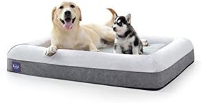 Laifug Orthopedic Memory Foam Large Dog Bed,Durable Water Proof Liner, Removable Washable Cover (Slate Gray, Jumbo(43"x36"x7")