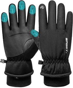 Winter Gloves Cycling Gloves with Touch Screen Fingers for Men Warm,H HOME-MART -20℉ Windproof Waterproof Ski Women Running Gloves with Touchscreen Thermal Lining Anti-Slip for Motorcycle Snowboarding