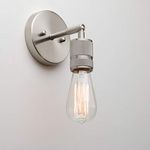 Yosoan Lighting Vintage Up/Down Wall Light Industrial Antique Wall Lamp Fitting Fixtures,Wall Sconce Edison Lamp for Kitchen, Hall, Dining Room, Bedroom,Bar, Restaurants, Coffee Shop (Brushed)