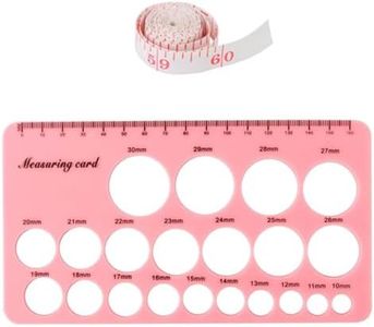 Naisfei Nipple Ruler, for Flange Sizing Measurement Tool, Silicone Soft Flange Size Measure for New Mothers, Silicone Flanges Size Measure for Nipples (pink)