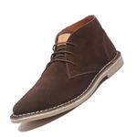 LOUIS STITCH Chukka Boots Men| Suede Leather Boots for Men| Handcrafted Ankle Boot for Men| Formal Office & Business Wear Shoes | Stitch Down Desert Boots | Size-UK07 Brunette Brown (SDSUCKPLBB)