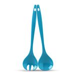 Zeal G205A Salad Servers, Aqua