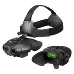 Nightfox Swift 2 Pro Night Vision Goggles | Head Mounted | 1x Magnification | 1080P HD | USB Rechargeable | Digital Infrared Night Vision Binoculars | NVG