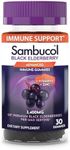 Sambucol Black Elderberry Gummies - Elderberry with Zinc and Vitamin C for Adults, Sambucus Elderberry Gummies, Immune Support Gummies - 30 Count