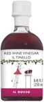 IL TINELLO Red Wine Vinegar – Aceto di Vino Rosso, 250ml (8.45 fl oz) – Italian Red Grape Vinegar, 7% Acidity, Robust & Full-Bodied, Ideal for Roasting & Salads, Product of Italy