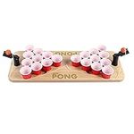 TANIQIACa Shot Pong Table Top Drinking Game Set with 20Pcs Disposable Plastic Cups for Party Supplies