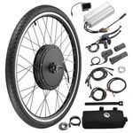 AW Electric Bike Conversion Kit 48V 1000W 26" Front Wheel Powerful Motor E-Bike Conversion Kit Dual Mode Controller W/LCD Display Twist Throttle PAS Ebike Wheel Kit