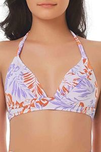 Lucky Brand Bloomingseason-Cavezza Bikini, Multicolore/Onde Marine (Ocean Tides), L Donna
