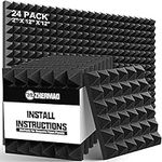 24 Pack Acoustic Foam Panels 2 Inch