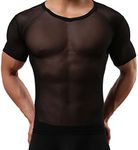 Panegy Men's Sexy Transparent T Shi