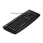 Kensington K64407US Pro Fit USB Washable Keyboard with Anti-microbial Protection, Black