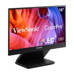 ViewSonic VP16-OLED 15.6 Inch 1080p Portable OLED Monitor with 2 Way Powered 40W USB C, Pantone Validated, Factory Calibrated, Built in Ergonomic Stand with Protective Cover