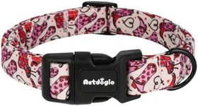 Astdogio Dog Collar for Small Dogs, Adjustable Cotton Dog Collars Featuring Cowboy Hat and Boots Pattern, Small Dog Collar for Girl Boy Dogs, Puppy Dog Collars Ideal for Gifts, Pet Accessory-S