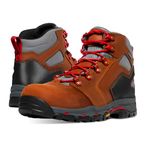 Danner Men's 13882 Vicious 4.5" Non-Insulated Waterproof Composite Toe Work Boot, Brown/Red - 12EE, Brown/Red, 12 Wide