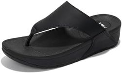 Project Cloud Womens Sandals Comfortable Memory Foam Platform Sandals Women & Flip flops Non Slip Women Footwear, Leather Sandals for Women 2024 - Thong Women's Sandals (Arlee, Black, 5)