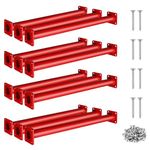 TAYUQEE 12 PCS Monkey Bars for Backyard, 16.5in Heavy Duty Metal Monkey Bars for Kids, Steel Playset Monkey Bar Rods with Mounting Plates and Powder Coating for Indoor Outdoor Backyard Playground