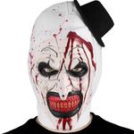 Scary Halloween Mask,Scariest Clown Mask for Adults, Comfortable Breathable Latex Terrifier Mask For Halloween Parties